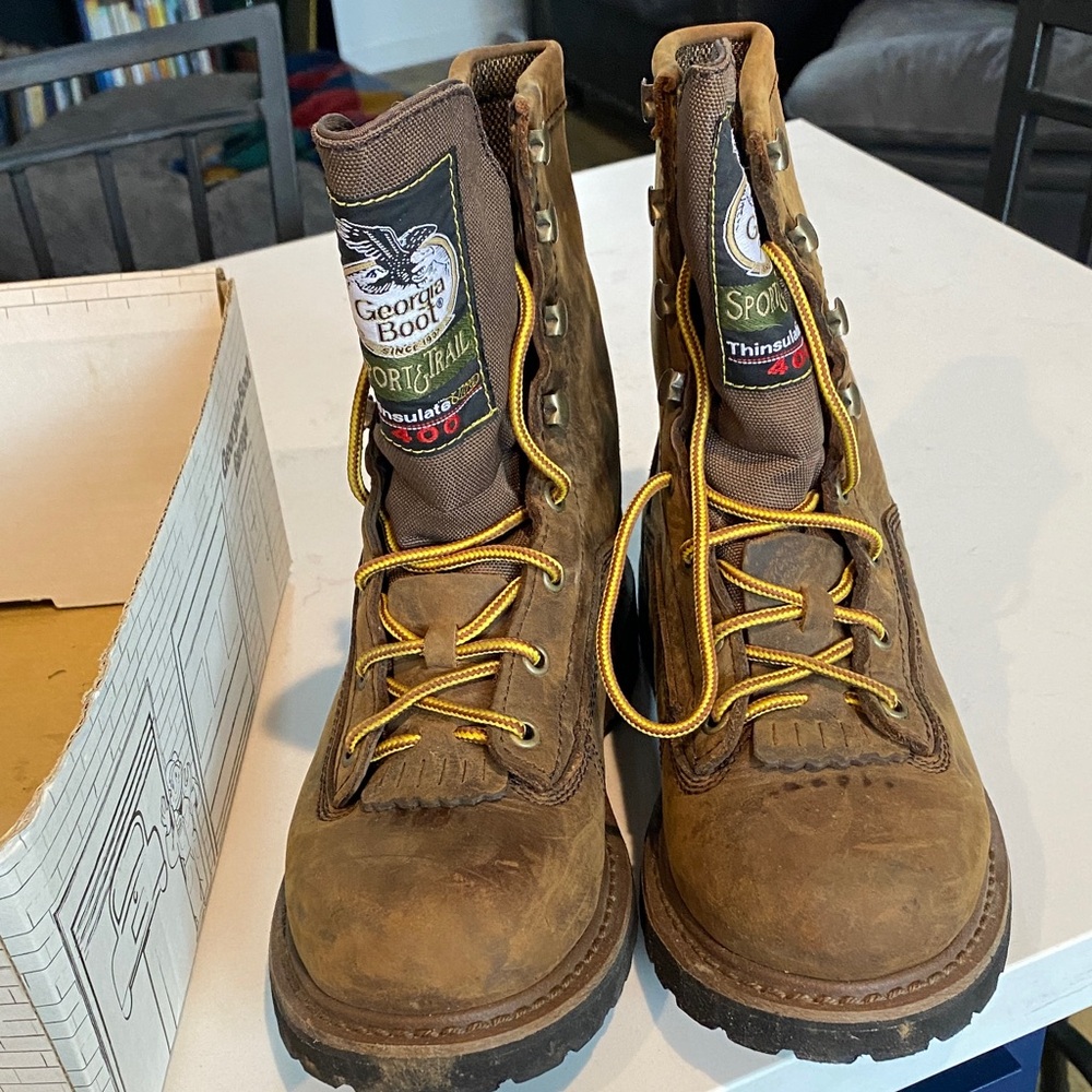 Georgia work boots women’s size 7 Brown Waterproof Leather Boots - Picture 2 of 5